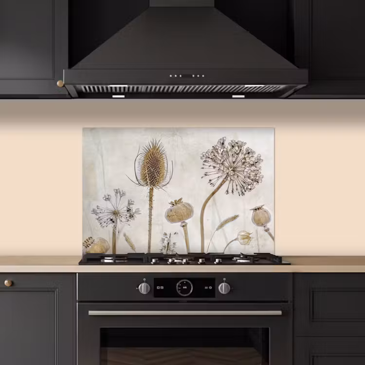 Kitchen splashback for hob - Tranquil Botanical Elegance — 5