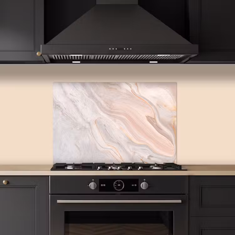 Kitchen splashback for hob - Marble - Pattern - Pastel - Abstract - Marble look - Luxe — 5