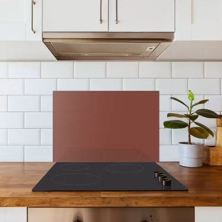 Kitchen splashback for hob - Palette - Red - Interior — 3