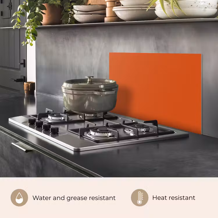 Kitchen splashback for hob - Sienna - Earth - Colors - Solid — 2