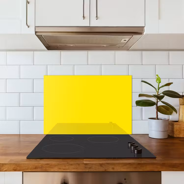 Kitchen splashback for hob - Yellow - Lemon - Neon - Colors — 3