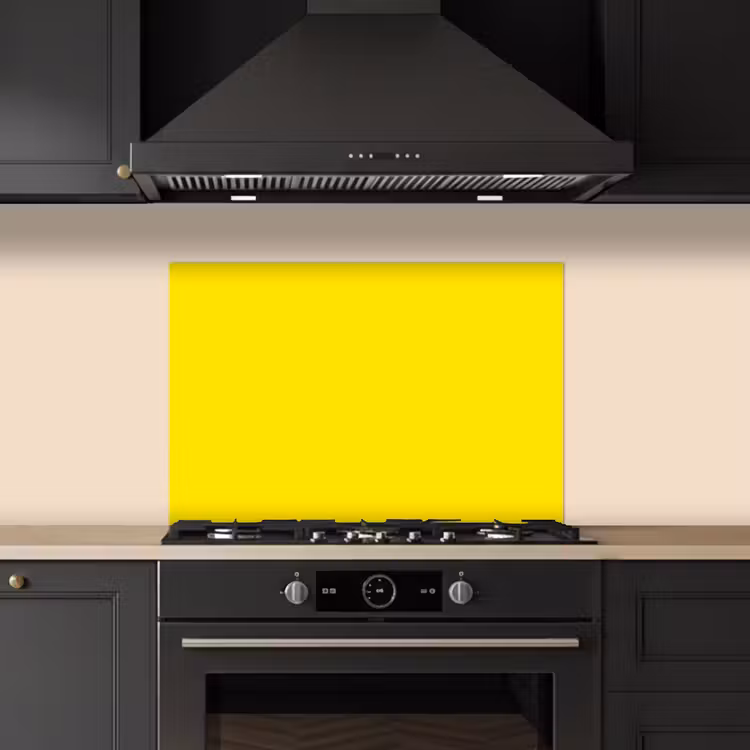 Kitchen splashback for hob - Yellow - Lemon - Neon - Colors — 5
