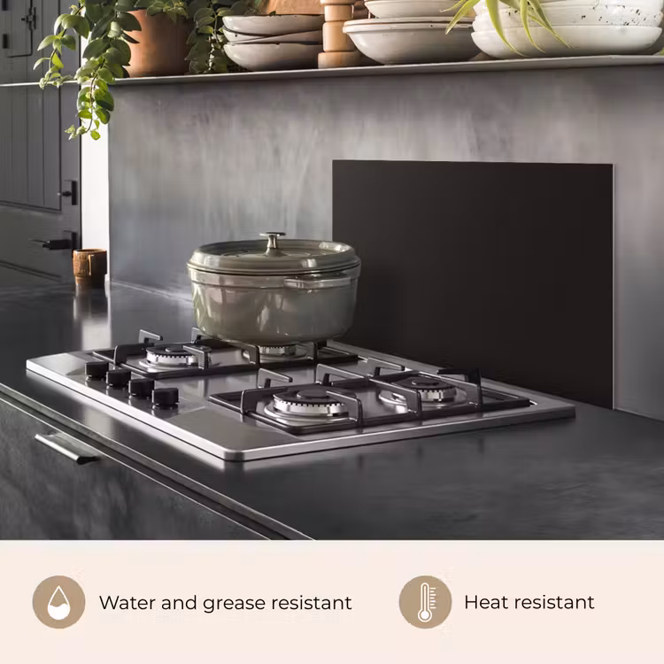 Kitchen splashback for hob - Night Silence — 2