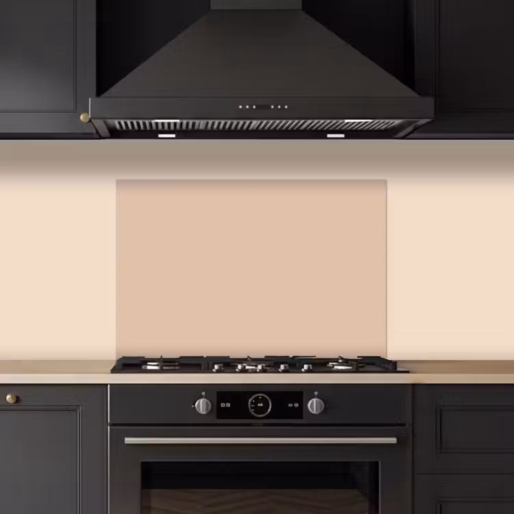Kitchen splashback for hob - Soft Sand Glow — 5