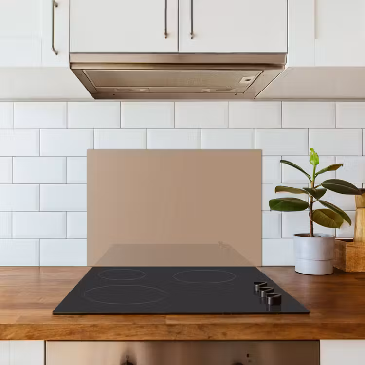 Kitchen splashback for hob - Softness of the Morning Glow — 3
