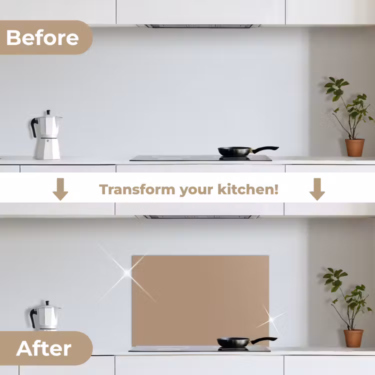 Kitchen splashback for hob - Softness of the Morning Glow — 7