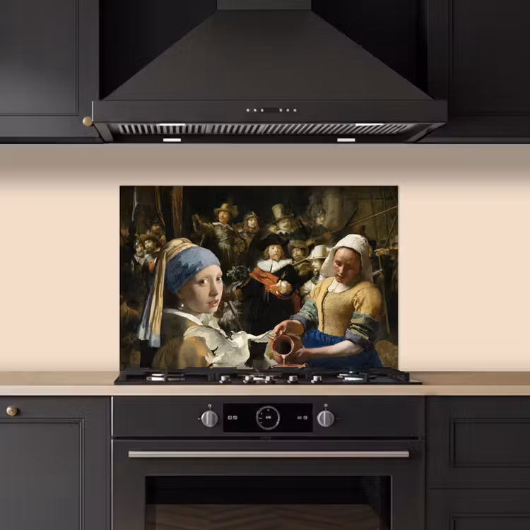 Kitchen splashback for hob - Painting - Old Masters - Swan — 5