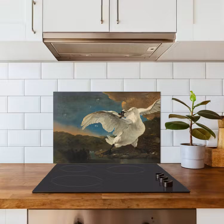 Kitchen splashback for hob - Swan - Old Masters - Jan Asselijn — 3