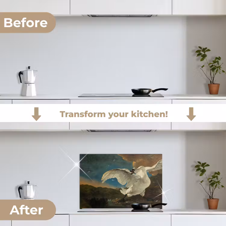 Kitchen splashback for hob - Swan - Old Masters - Jan Asselijn — 7