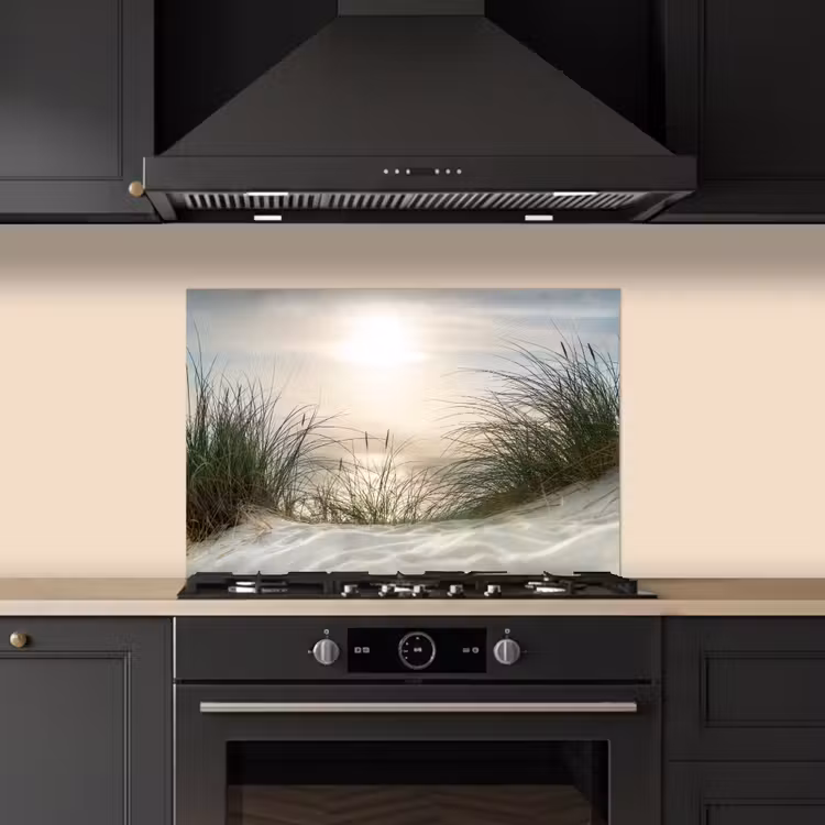 Kitchen splashback for hob - Sand - Grass - Sun — 5