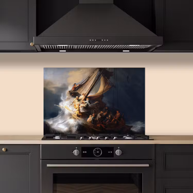 Kitchen splashback for hob - The storm on the Sea of Galilee - Rembrandt van Rijn — 5