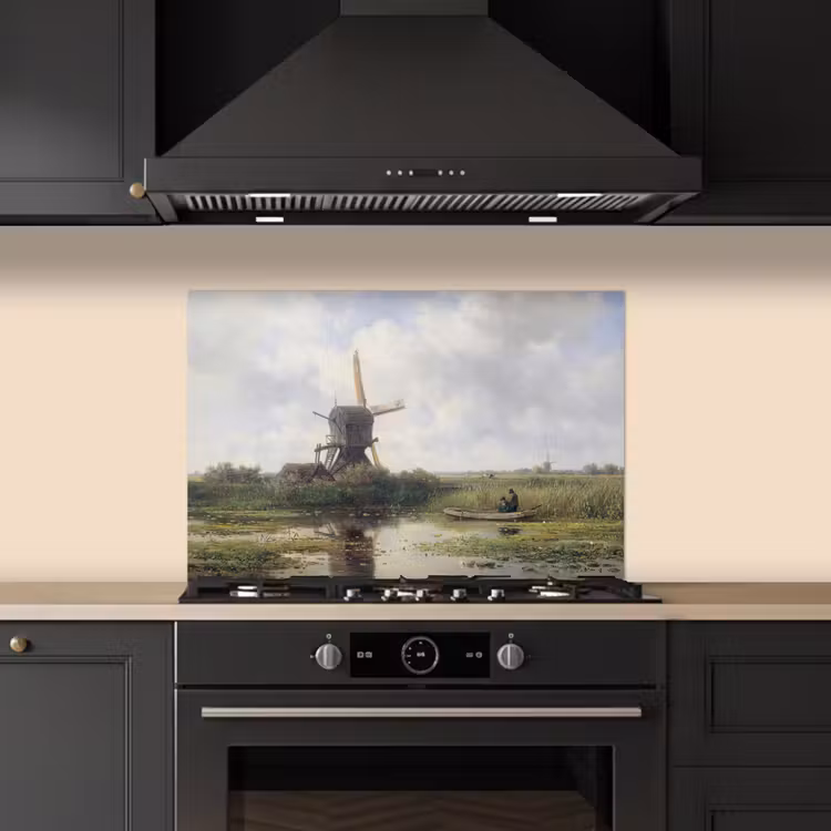 Kitchen splashback for hob - Mill - Willem Roelofs - Old Masters - Art — 5