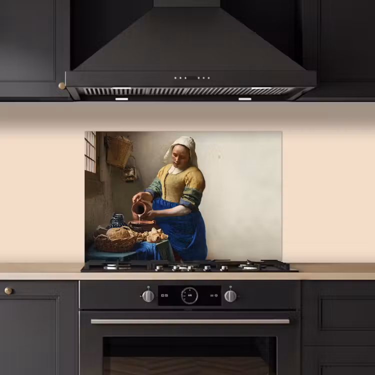 Kitchen splashback for hob - The milkmaid - Art - Old masters - Vermeer — 5
