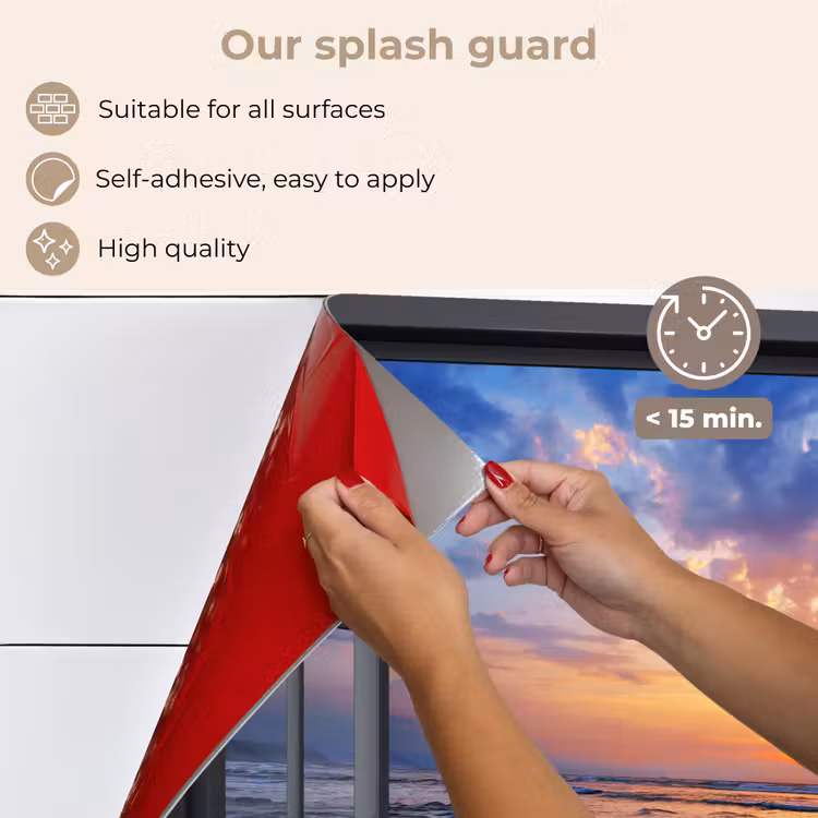 Kitchen splashback for hob - Lookthrough - Sea - Beach — 4