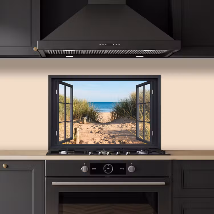 Kitchen splashback for hob - See-through - Beach - Sea - Sand - Water - Tallgrass - Dunes — 5