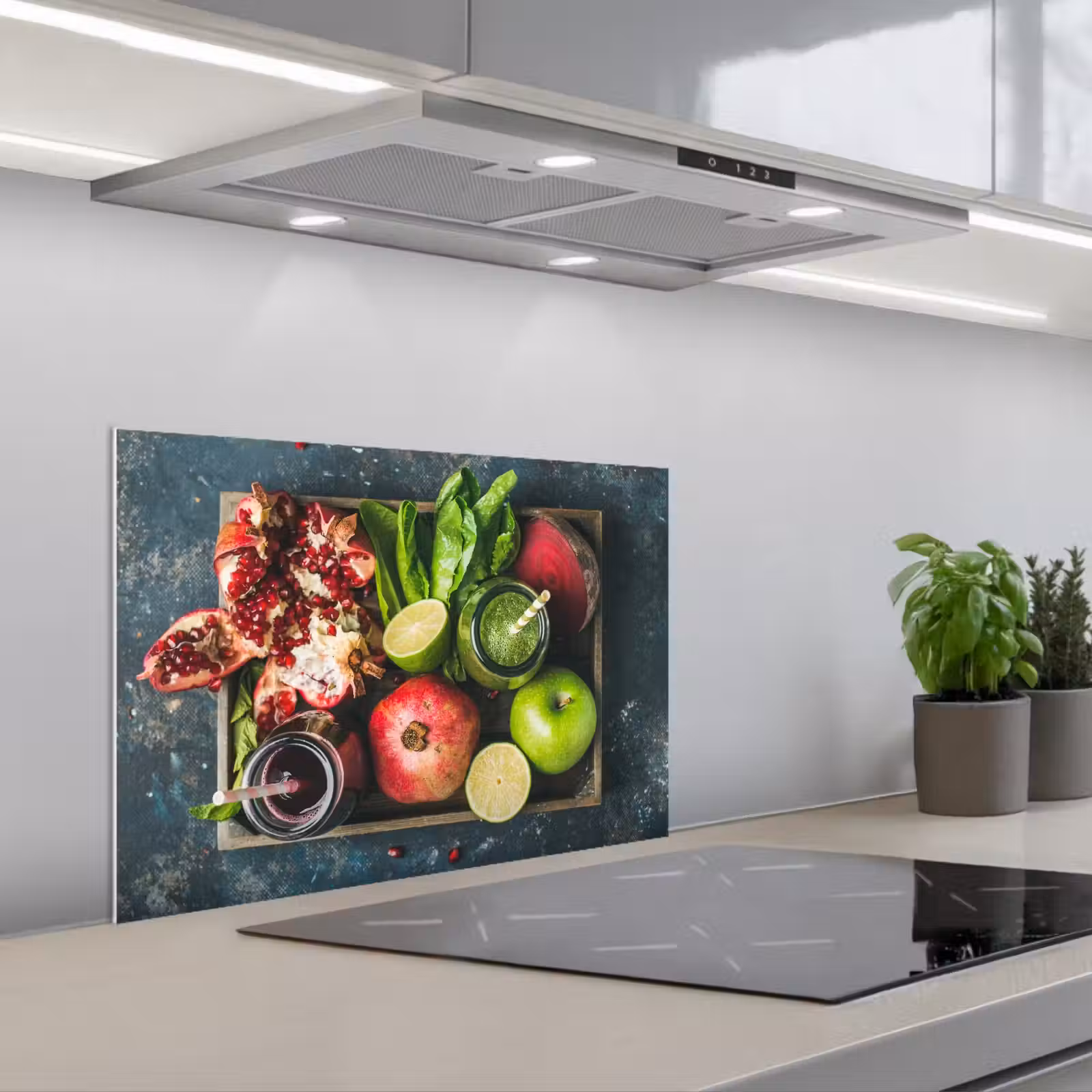 Kitchen splashback for hob - Fruit box - Fruit - Smoothie — 1