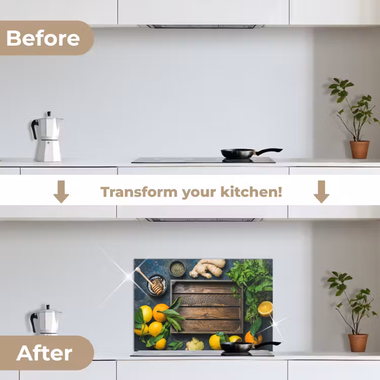 Kitchen splashback for hob - Fruit box - Lemon — 7
