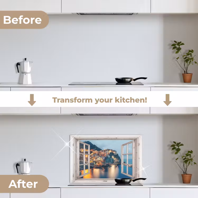 Kitchen splashback for hob - Mediterranean Beauty at Dusk — 7