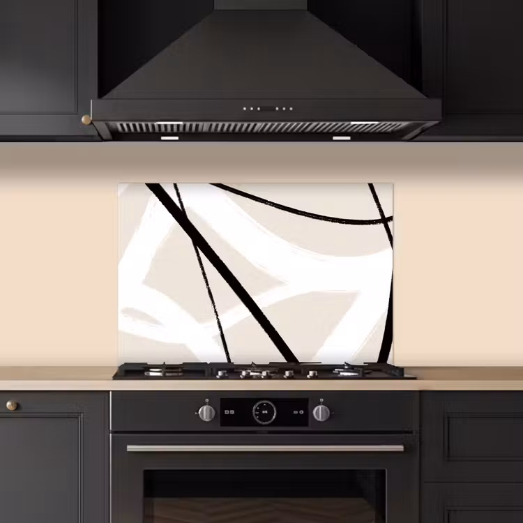 Kitchen splashback for hob - Line - Abstract - Minimalism - Pastel — 5