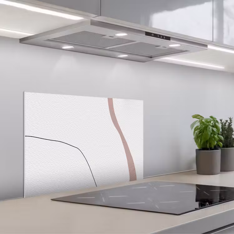 Kitchen splashback for hob - Line - Pastel - Design — 1