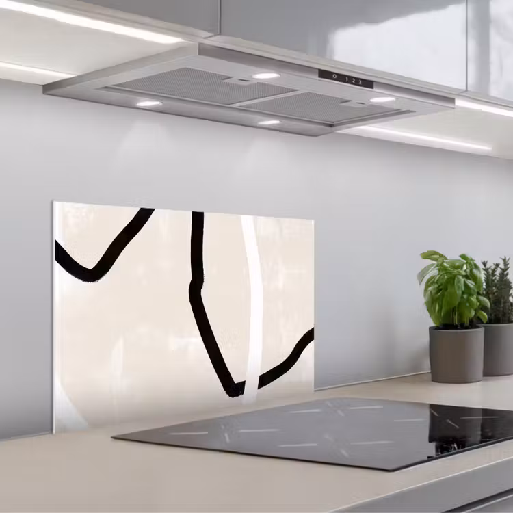 Kitchen splashback for hob - Pink - Minimalism - Design — 1