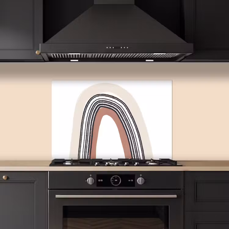 Kitchen splashback for hob - Rainbow - Pastel - Design — 5