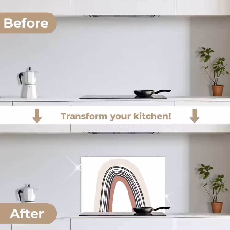 Kitchen splashback for hob - Rainbow - Pastel - Design — 7
