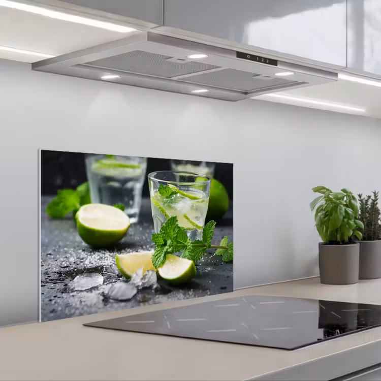 Kitchen splashback for hob - Freshness in Glass — 1