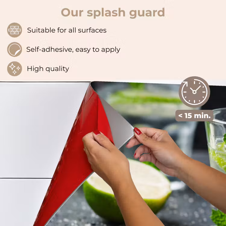 Kitchen splashback for hob - Freshness in Glass — 4