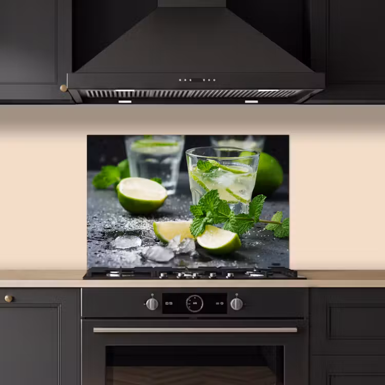 Kitchen splashback for hob - Freshness in Glass — 5