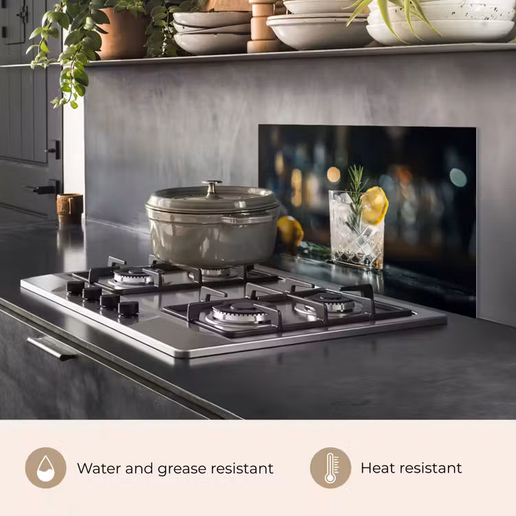 Kitchen splashback for hob - Gin tonic with a Touch of Lemon — 2