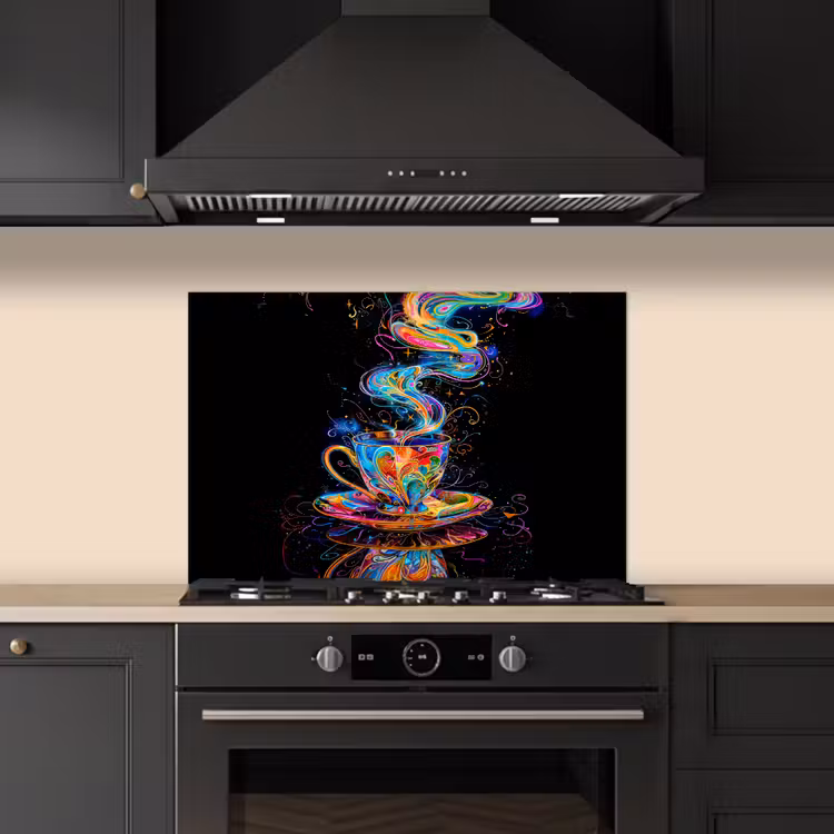 Kitchen splashback for hob - Psychedelic Tea Dream — 5