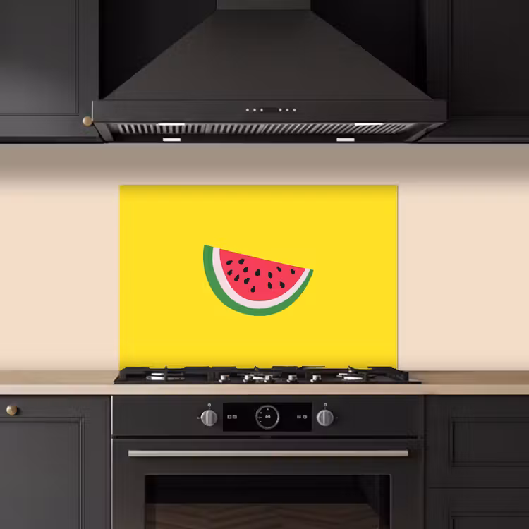 Kitchen splashback for hob - Fruit - Watermelon - Yellow — 5