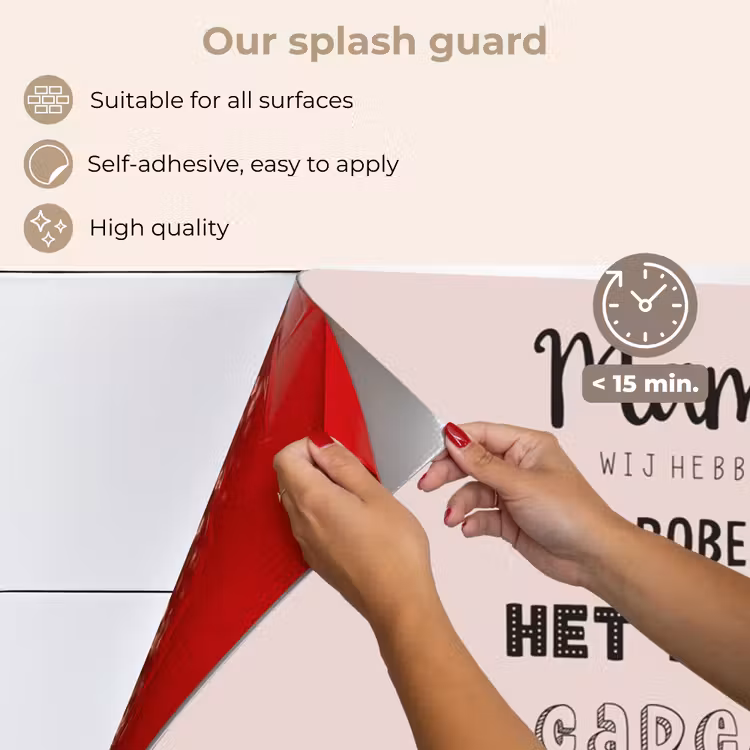 Kitchen splashback for hob - Proverbs - Quotes Mommy You Already Have Us - Mother's Day gift for mom - Pink — 4