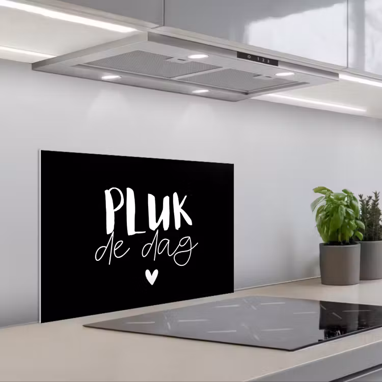 Kitchen splashback for hob - Quotes - Seize the day - Proverbs - Carpe diem - Happiness — 1