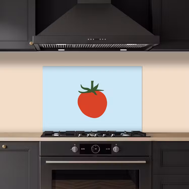 Kitchen splashback for hob - Red - Tomato - Vegetable — 5