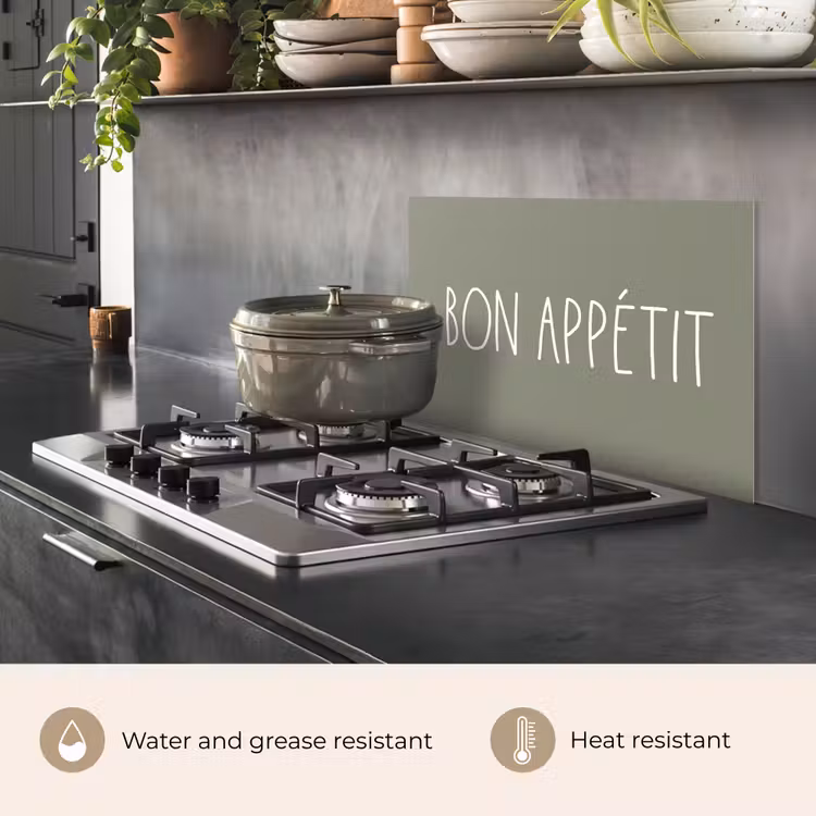 Kitchen splashback for hob - Proverbs - Bon appétit - Quotes - Enjoy your meal - Food — 2