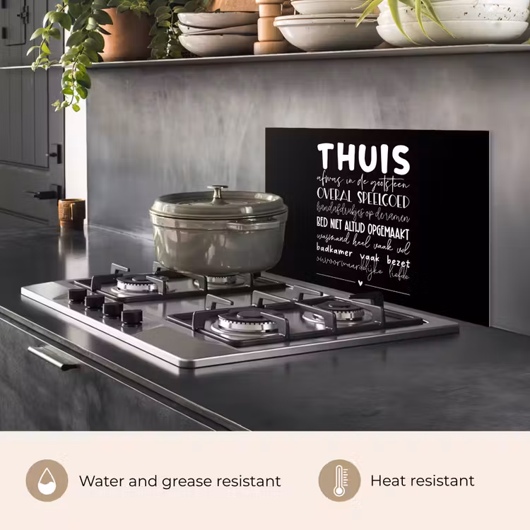 Kitchen splashback for hob - Home - Proverbs - Heart — 2