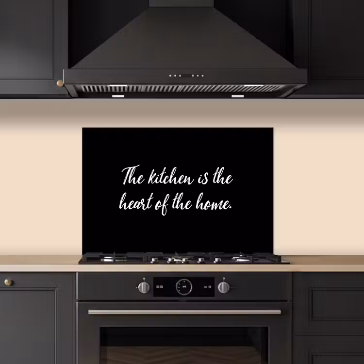 Kitchen splashback for hob - Proverbs - Cooking - Home - The kitchen is the heart of the home - Quotes — 5