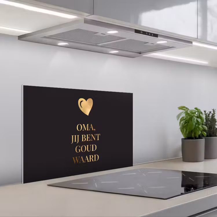 Kitchen splashback for hob - Grandma you are worth gold - Quotes - Proverbs - Grandma — 1