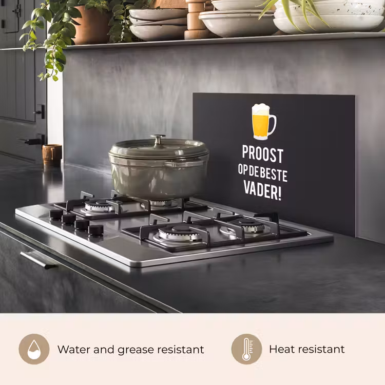 Kitchen splashback for hob - Proverbs - Cheers to the best dad - Quotes - Dad — 2