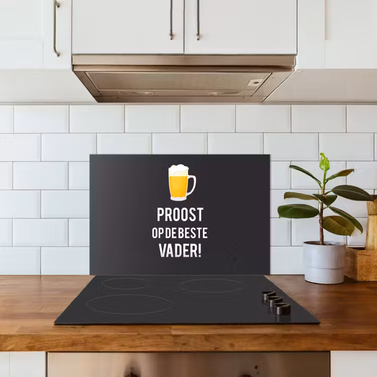 Kitchen splashback for hob - Proverbs - Cheers to the best dad - Quotes - Dad — 3