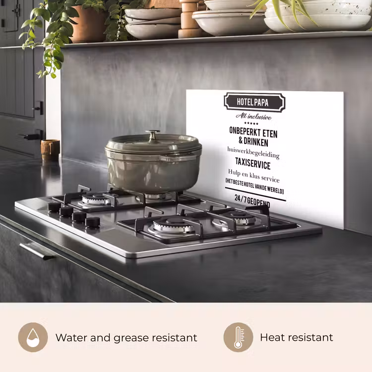 Kitchen splashback for hob - Proverbs - Hotel Dad - Quotes - Father — 2