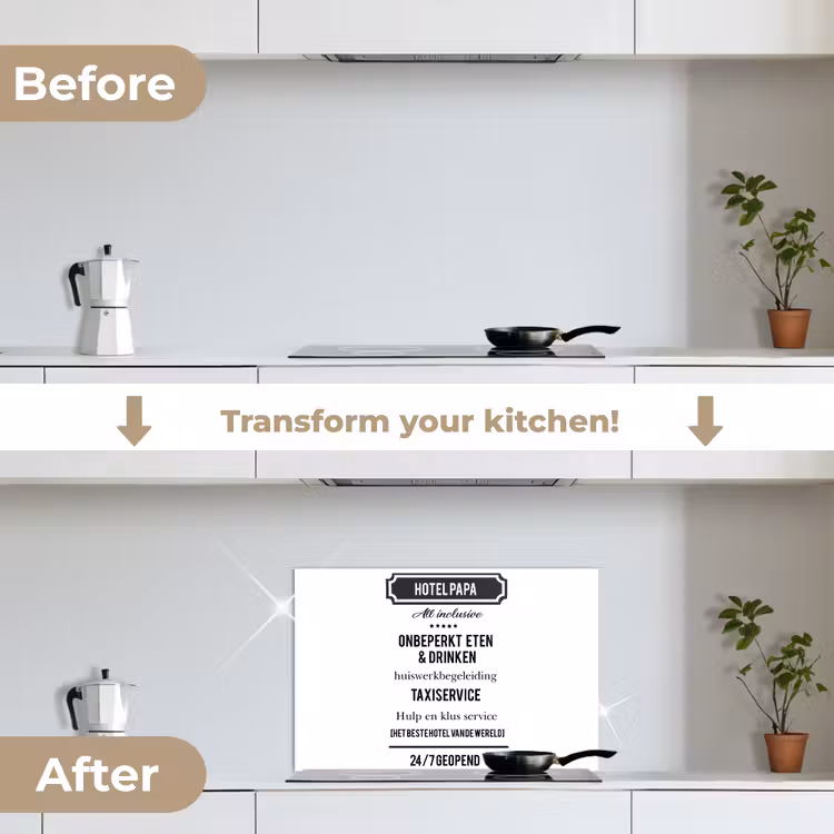 Kitchen splashback for hob - Proverbs - Hotel Dad - Quotes - Father — 7