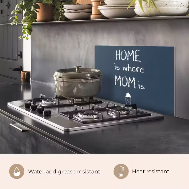Kitchen splashback for hob - Quotes - Home is where mom is - Proverbs - Mother — 2