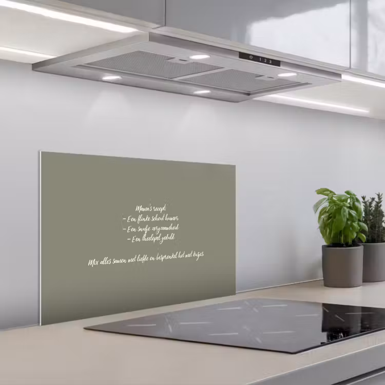 Kitchen splashback for hob - Quotes - Mom - Proverbs - Mom's recipe - Cooking — 1