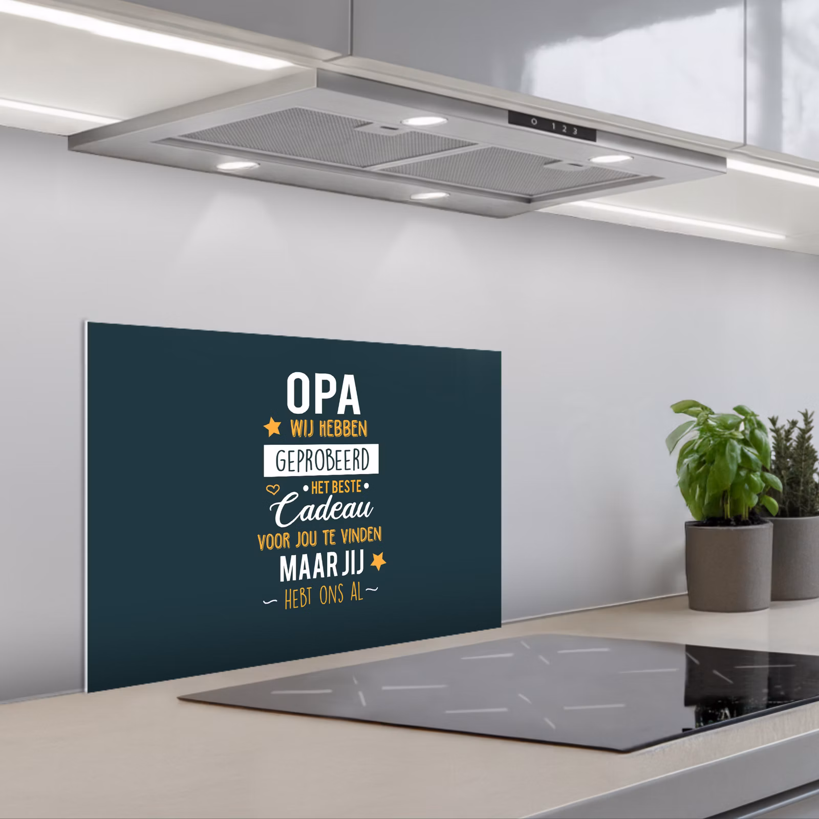 Kitchen splashback for hob - Proverbs - Grandpa you already have us - Quotes - Grandpa — 1