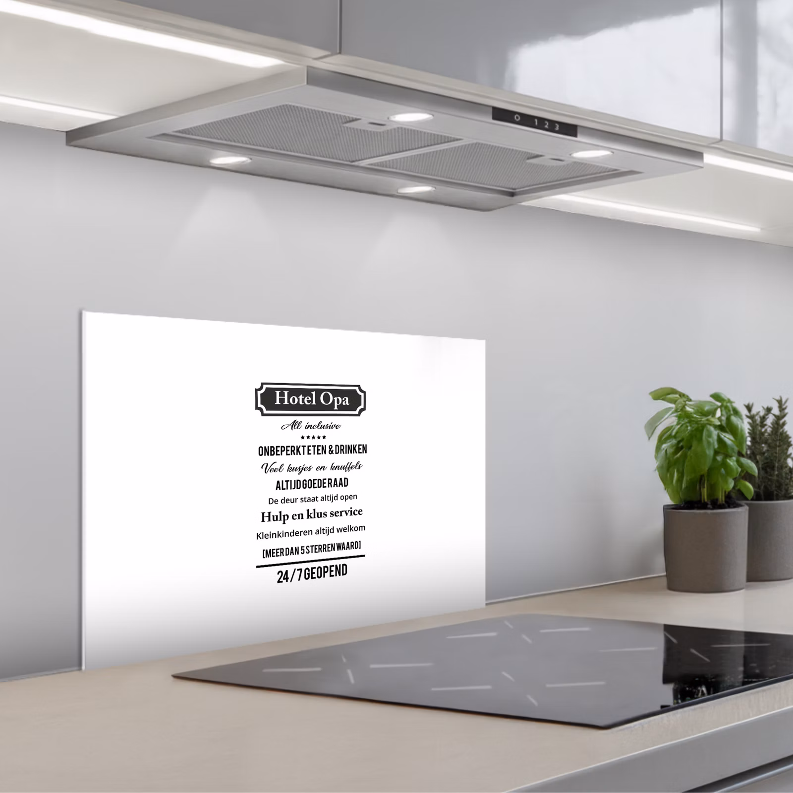 Kitchen splashback for hob - Quotes - Hotel grandpa - Proverbs - Grandpa — 1