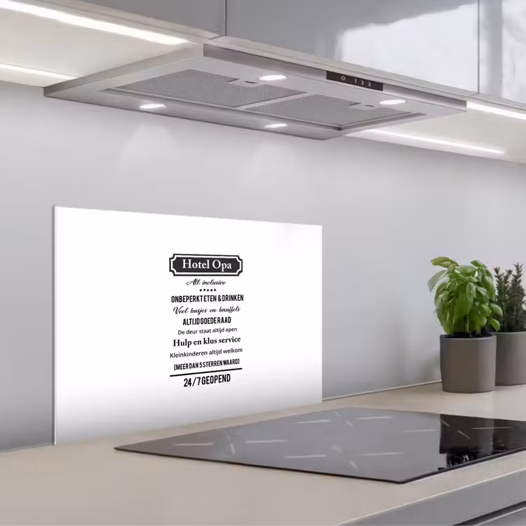 Kitchen splashback for hob - Quotes - Hotel grandpa - Proverbs - Grandpa — 1