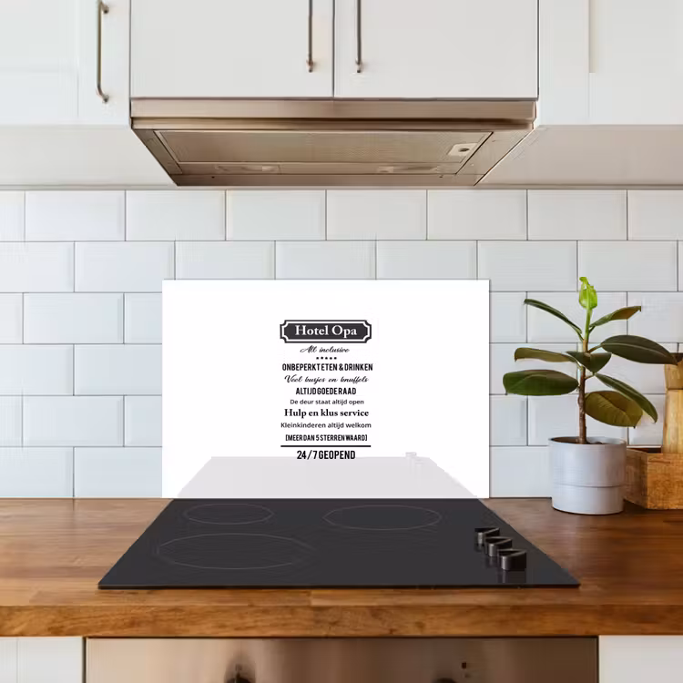 Kitchen splashback for hob - Quotes - Hotel grandpa - Proverbs - Grandpa — 3